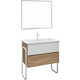 Мебель для ванной Grossman Солис 85х47 дуб сонома/белая
