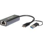 Сетевой адаптер D-Link 2.5 Gigabit Ethernet / USB Type-C с переходником USB Type-C / USB Type-A (DUB-2315/A1A)
