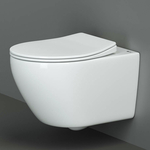 Унитаз подвесной безободковый Ceramicanova Pearl с сиденьем микролифт (CN8001)