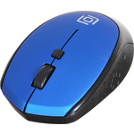 Мышь Oklick 488MW черный/синий оптическая (1600dpi) беспроводная USB для ноутбука (4but) (1196569)