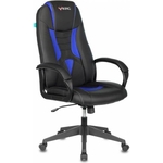 Компьютерное кресло Бюрократ Кресло игровое VIKING-8N/BL-BLUE черный/синий искусственная кожа