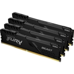 Память оперативная Kingston 16GB 2666MHz DDR4 CL16 DIMM (Kit of 4) FURY Beast Black (KF426C16BBK4/16)