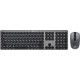 Клавиатура + мышь Oklick 300M клав:серый мышь:серый/черный USB беспроводная slim (1488402)