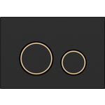 Кнопка смыва Cersanit Twins черная матовая (63534)