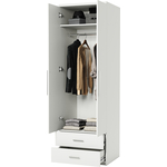 Шкаф для одежды с ящиками Шарм-Дизайн МШЯ-21 100х60 белый