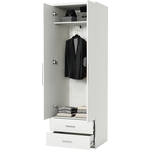 Шкаф для одежды с ящиками Шарм-Дизайн МШЯ-21 110х45 белый