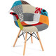 Кресло TetChair Cindy soft(Eames) (mod. 101) дерево береза/металл/мягкое сиденье/ткань мультицвет