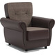Кресло для отдыха Шарм-Дизайн Классика М Корфу коричневый и экокожа шоколад