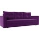 Прямой диван Лига Диванов Атланта Лайт без стола микровельвет фиолетовый (112650)