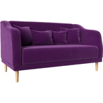 Кухонный диван Лига Диванов Киото микровельвет фиолетовый (113084)