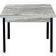 Стол обеденный Катрин Симпл раскладной бетон пайн темный, опора №2 круглая муар черный