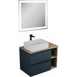 Мебель для ванной Veneciana Sangro 80х48 индиго бархат