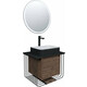 Мебель для ванной Grossman Винтаж 70х50 GR-4043BW, веллингтон/черный