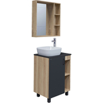 Мебель для ванной Grossman Флай 60х40 GR-3019, серый/дуб сонома