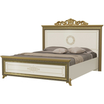 Кровать Мэри Версаль СВ-03ШК 1600х2000 с короной, слоновая кость