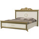 Кровать Мэри Версаль СВ-04ШК 1800х2000 с короной, цвет слоновая кость