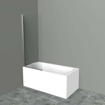 Шторка для ванны BelBagno Uno V-1 85х150 прозрачная, хром (UNO-V-1-85/150-C-Cr)
