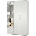 Шкаф трехдверный Шарм-Дизайн Комфорт МКЯ-32/1 165х45 с зеркалами, белый
