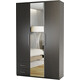 Шкаф трехдверный Шарм-Дизайн Комфорт МКЯ-32/1 105х60 с зеркалом, венге