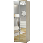 Шкаф для одежды Шарм-Дизайн Комфорт МШ-21 60х45 с зеркалами, дуб сонома