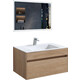 Мебель для ванной Vincea Chiara 80х48 N.Oak, белая раковина