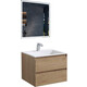 Мебель для ванной Vincea Luka 60х48 N.Oak, белая раковина