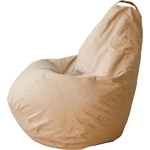 Кресло-мешок DreamBag Груша Бежевая Рогожка 3XL 150х110