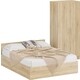Комплект мебели СВК Стандарт кровать 160х200, шкаф 2-х створчатый 90х52х200, дуб сонома (1024342)