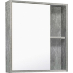 Зеркальный шкаф Runo Эко 60х65 серый бетон (00-00001186)