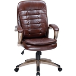 Офисное кресло для персонала Dobrin DONALD LMR-106B коричневый