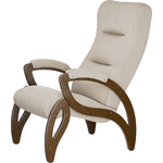Кресло для отдыха Мебелик Весна компакт ткань ультра санд, каркас орех антик
