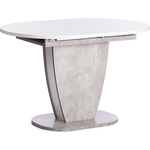 TetChair Стол обеденный Saturn лдсп 120/160x80x75,5 см бетон/белый