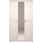 Шкаф для платья и белья 3-х дверный Арника Афродита 06 с зеркалом лиственница сибио