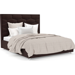 Кровать Mebel Ars Рица 160 см (велюр шоколад HB-178 16)