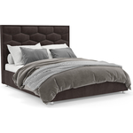 Кровать Mebel Ars Рица 160 см (Кордрой коричневый)