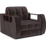 Кресло-кровать Mebel Ars Барон №3 (бархат шоколадный STAR VELVET 60 COFFEE)