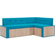 Кухонный диван Mebel Ars Таллин правый угол (синий) 190х83х120 см