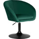Кресло дизайнерское Dobrin EDISON BLACK LM-8600_BlackBase зеленый велюр (1922-9)