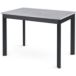 Стол обеденный Dikline L110 бетон (ЛДСП EGGER) / опоры графит