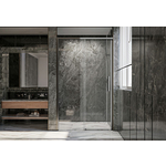 Душевая дверь Veconi Premium Trento PTD-40GR 140х200 прозрачная, брашированный графит (PTD40-GR-140-01-C4)