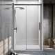 Душевая дверь Veconi Vianno VN-70GR 120x195 прозрачная, брашированный графит (VN70GR-120-01-C4)