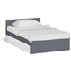 Кровать с ящиками СВК Мори 120, цвет графит/белый (1026910)