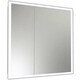 Зеркало-шкаф Reflection Cube 80х80 подсветка, датчик движения, белый (RF2213CB)