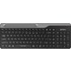 Клавиатура беспроводная A4Tech Fstyler FBK25 black/grey (USB, BT/Radio, slim, multimedia) (FBK25 BLACK)