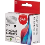 Картридж Sakura F6V17AE (№123 Black) для HP, черный, 18 мл., 600 к.