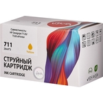 Набор картриджей Sakura CZ136A (№711 Yellow 3-pack) для HP, желтый, 26 мл. (3шт)