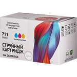 Набор картриджей Sakura P2V32A (№711 Tri-colour) для HP, триколор, 73 мл (3шт)