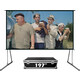 Экран для проектора S'OK Fast Folder SCPSFF-400x300FR 197'' 4:3 напольный, полотно White PVC