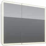 Зеркальный шкаф Lemark Element 100х80 с подсветкой, белый (LM100ZS-E)