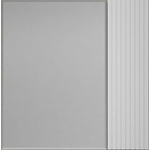 Зеркальный шкаф Style line Стокгольм 70х70 белый рифленый софт (ЛС-00002322)